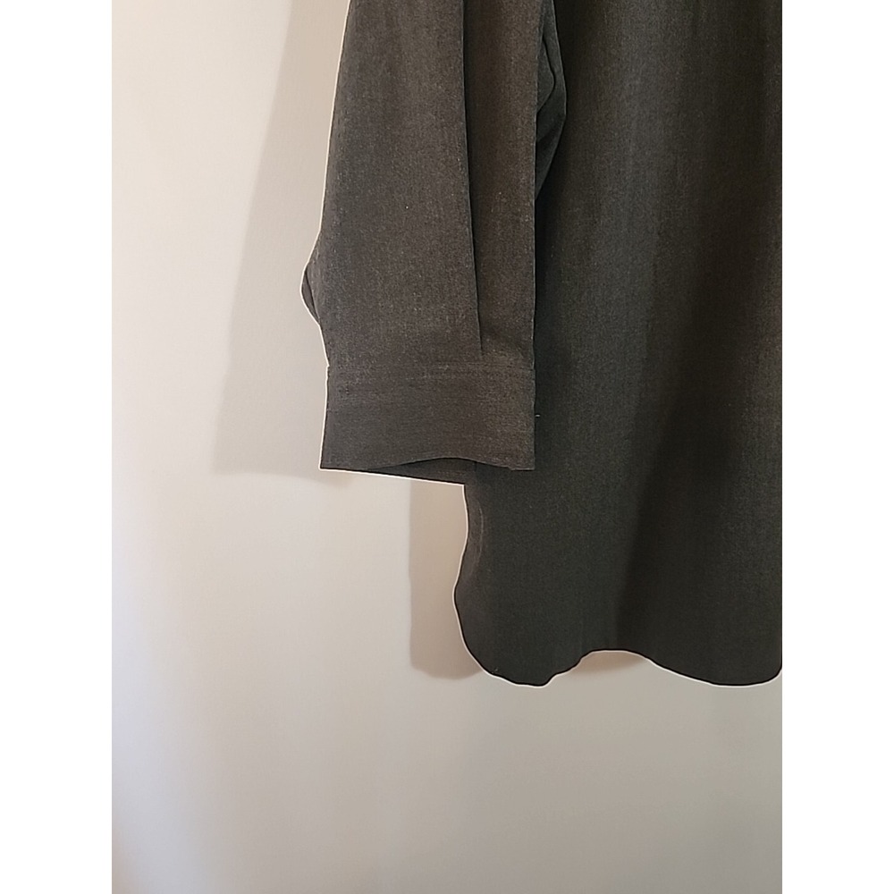 ZARA Oversized Button Front Shirt Jacket Shacket Dark Gray Boxy Utility Womens S - Picture 7 of 12